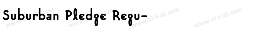 Suburban Pledge Regu字体转换